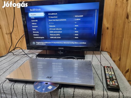 Samsung BD-D6900S bluray lejátszó távirányítóval