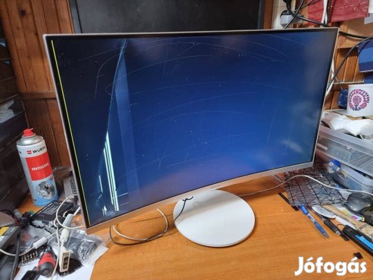 Samsung C27F581FDU LED 27" Full HD ívelt monitor kijelző hibás