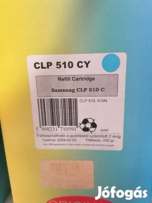 Samsung CLP-510C kék utángyártott toner