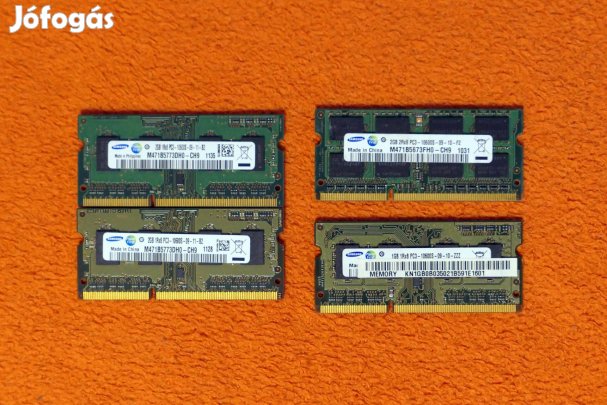 Samsung DDR3 laptop memóriák 2GB