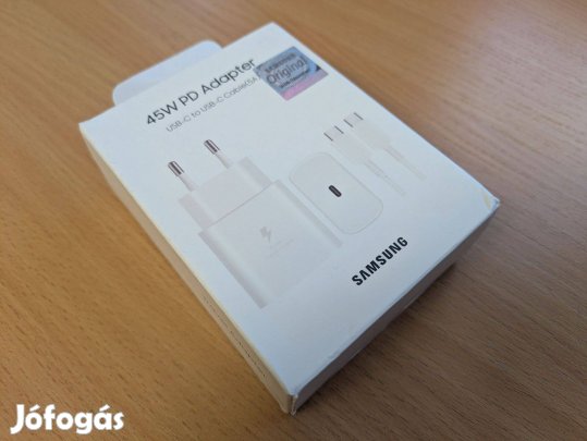 Samsung EP-TA845 fehér hálózati töltő kábellel