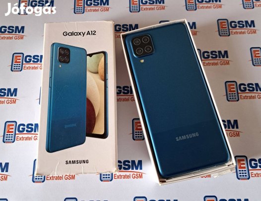 Samsung Galaxy A12 64GB Kék Kártyafüggetlen Használt Mobiltelefon