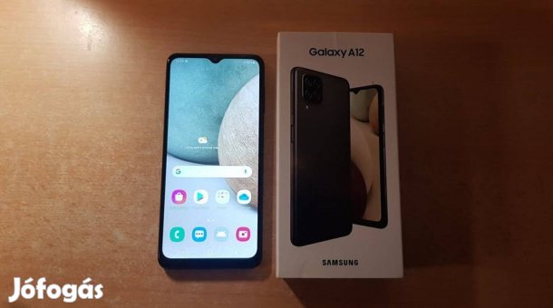 Samsung Galaxy A12 Dual Független Újszerű Fekete Gari !