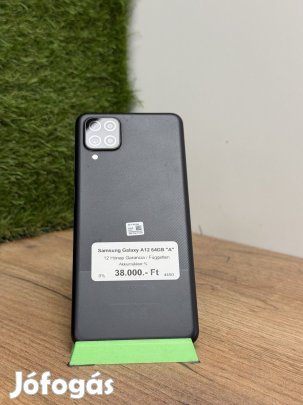 Samsung Galaxy A12 Kártyafüggetlen 64 GB, 12 hó garancia