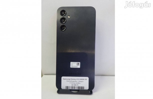 Samsung Galaxy A14 64GB Független Jótállással - Fekete