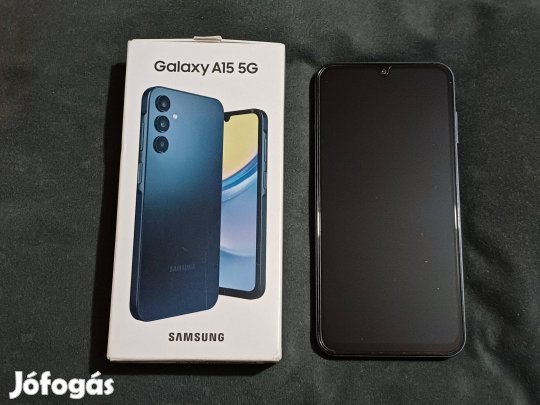 Samsung Galaxy A15 5g sötétkék 4/128 GB - kártyafüggetlen