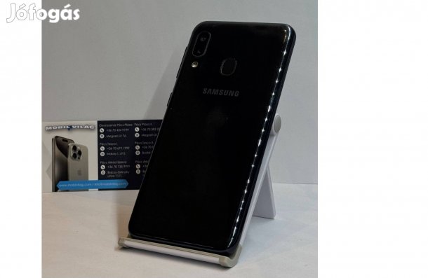 Samsung Galaxy A20e 32GB Fekete, Használt Garanciával!