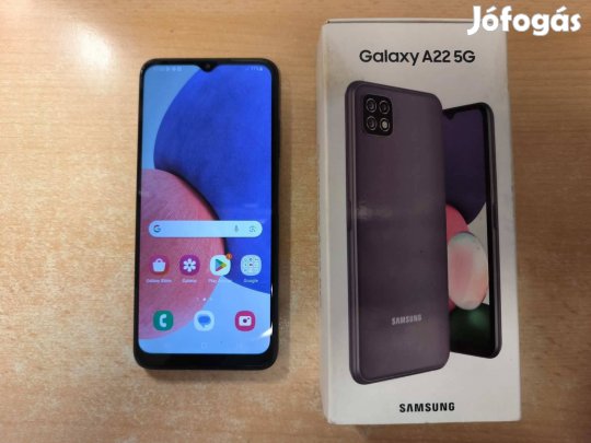 Samsung Galaxy A22 5G 4/128GB Dual Független Black Garis !