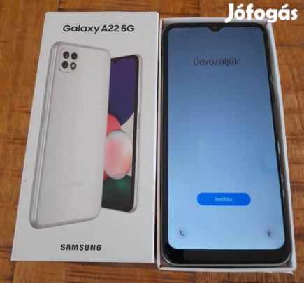 Samsung Galaxy A22 5G fehér nagyon szép