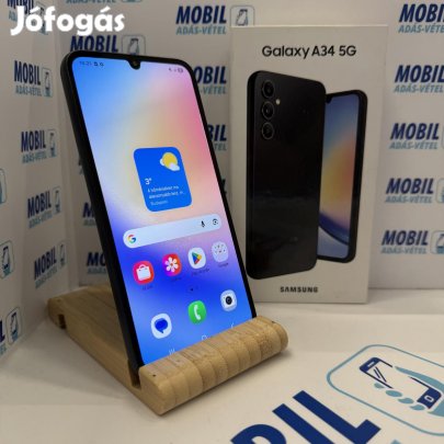 Samsung Galaxy A34 5G Kártyafüggetlen 128 GB, 12 hó garancia