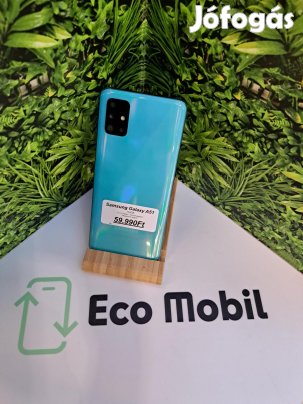 Samsung Galaxy A51 Kártyafüggetlen 128 GB, 12 hó garancia