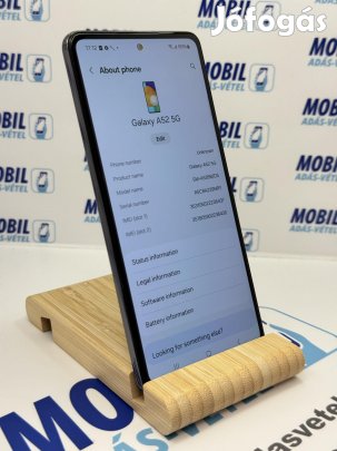 Samsung Galaxy A52 5G Kártyafüggetlen 128 GB, 12 hó garancia