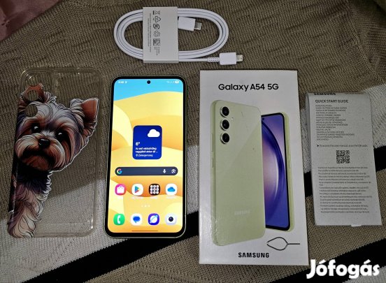 Samsung Galaxy A54 5G 8GB ram! Nagyon szép! Makulátlan kijelző!!