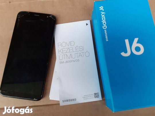Samsung Galaxy J6 (2018) SM-J600 32GB Dual SIM telefon hibás, Samsung