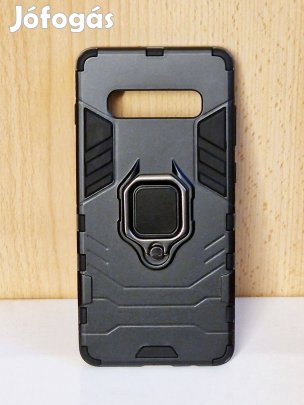 Samsung Galaxy S10 kitámasztható, ütésálló fekete telefontok