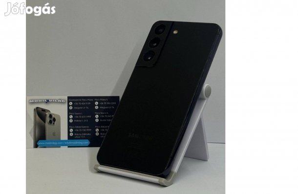 Samsung Galaxy S22 128GB Fekete, Használt Garanciával!