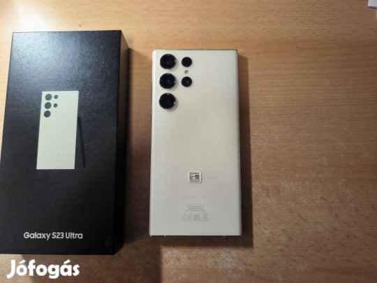 Samsung Galaxy S23 Ultra 5G Dual Újszerű Krém Garanciás !