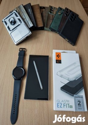 Samsung Galaxy S24 Ultra 512GB, garis, ajándék Watch4, üvegfólia+tokok