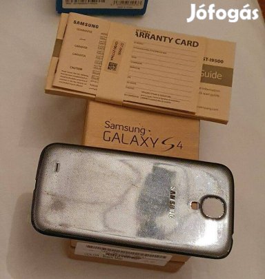 Samsung Galaxy S4 Android mobiltelefon doboz + papírok + hátlap olcsó