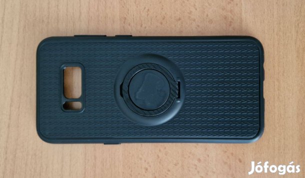 Samsung Galaxy S8 Plus ütésálló mágneses kitámasztható fekete tok