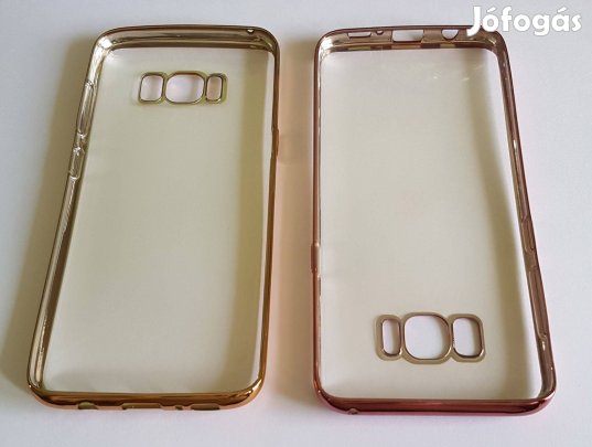 Samsung Galaxy S8 átlátszó ütésálló védőtok Chrome