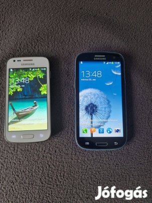 Samsung Galaxy Siii és Ace3 egyben eladó 20.000Ft