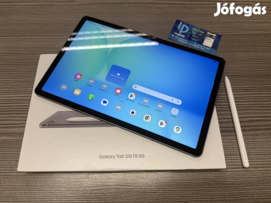 Samsung Galaxy Tab S10 FE, Újszerű, 128GB, Szürke, LTE, Garancia