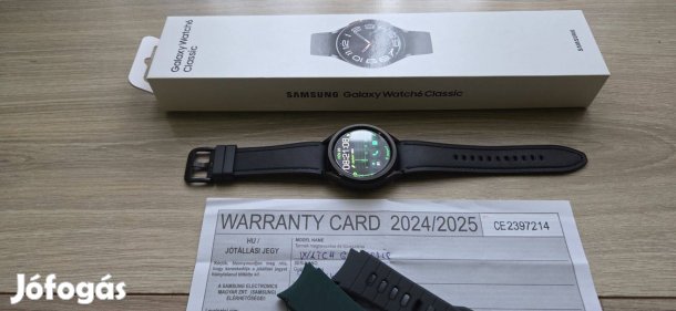 Samsung Galaxy Watch 6 Classic okosóra 43mm, Új állapotban eladó