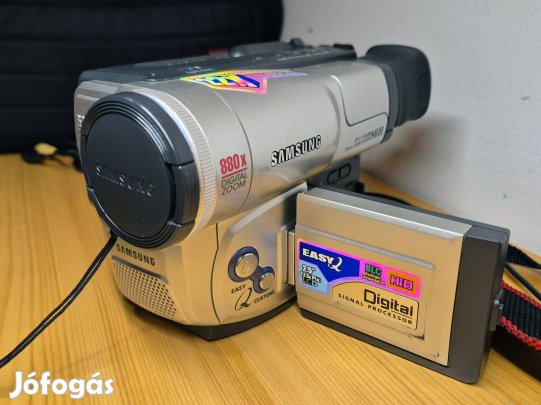 Samsung Hi8-as videókamera VP-L710. Tápegységgel, kábelekkel, táskával