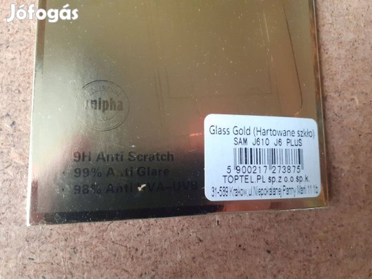 Samsung J6+ üvegfólia, Galaxy J6+ üvegfólia, Samsung J610 üvegfólia