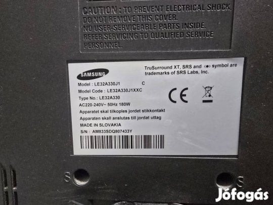 Samsung LCD TV hibás