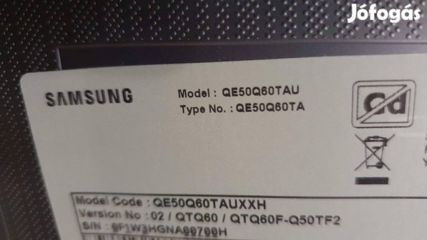 Samsung QE50Q60TAU UHD LED LCD tv hibás alkatrésznek 4K Smart eladó