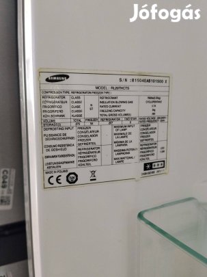 Samsung RL29Thcts alulfagyasztós kombinált hűtőszekrény eladó