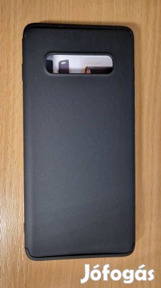 Samsung S10 S10+ 360° ütésálló fekete tok