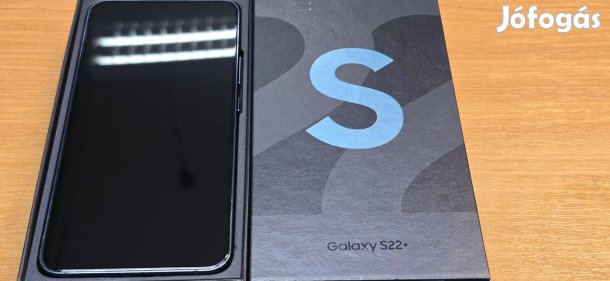 Samsung S22 plus 256Gb, zöld, karcmentes kijelzővel dobozában + töltő