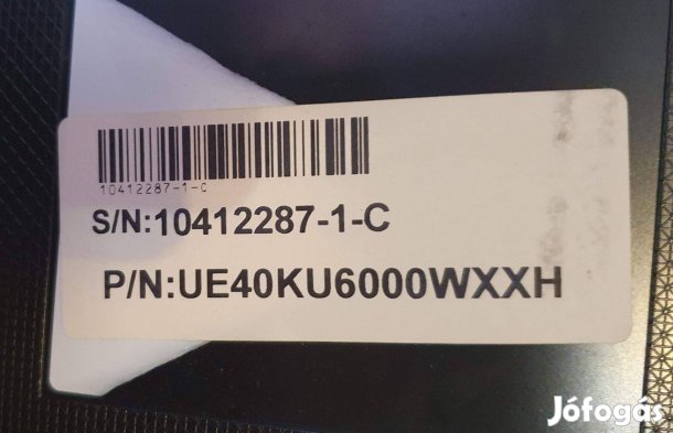 Samsung UE40KU6000 LED LCD tv hibás törött alkatrésznek,main elkelt