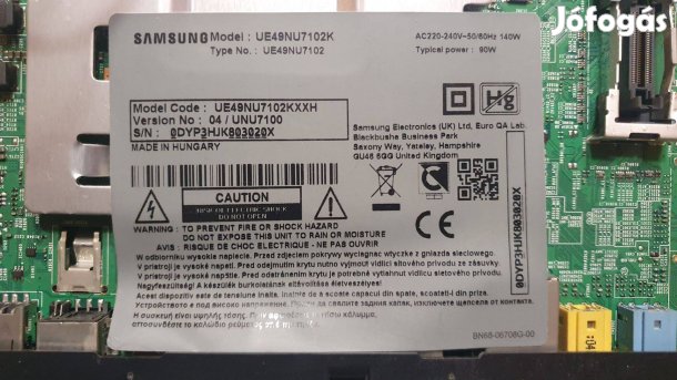 Samsung UE49NU7102K UHD LED tv panelek alkatrésznek eladó