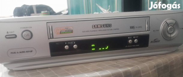 Samsung VHS lejátszó és felvevő gyári távvezérlővel 
