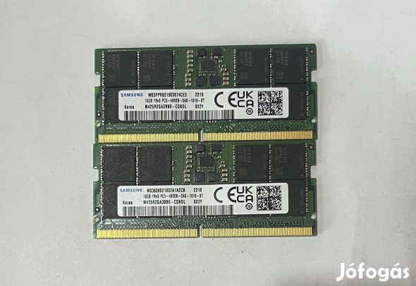 Samsung ddr5 sodimm 4800mhz 32gb(2x16) - XVIII. kerület, Memória