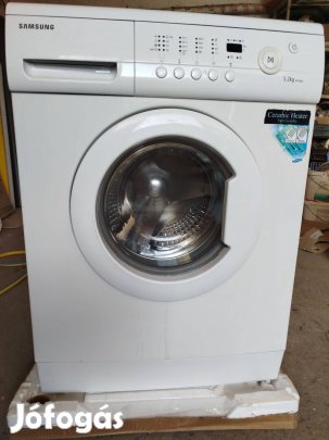 Samsung elöltőltős mosógép felújított, 5.2kg, keskeny kivitel WF-R862