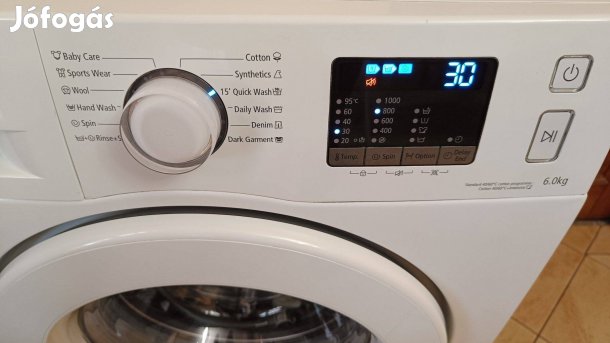 Samsung keskeny elöltöltős mosógép (hibás)