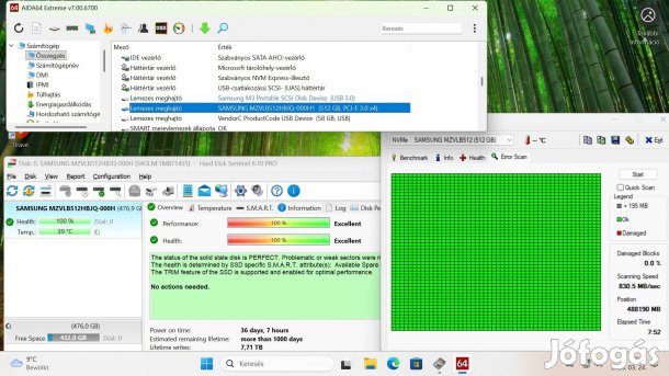 Samsung m.2 nvme Mzvlb512Hbjq-000H1