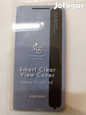 Samsung s21fe ef-zg990 original levendula flip tok , bontatlan eladó