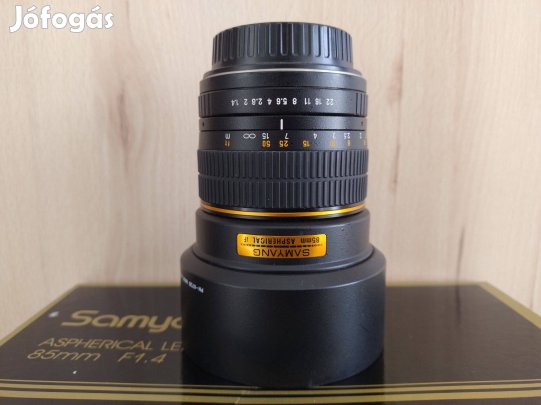 Samyang 85mm F1.4 Canon vázra