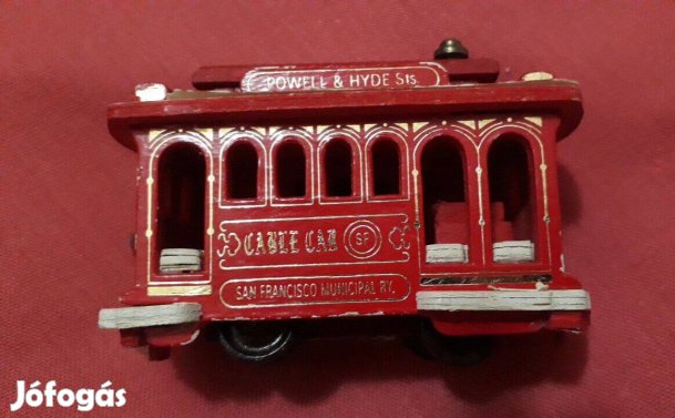 San Francisco-i kábeles autó (cable car) - dísztárgy