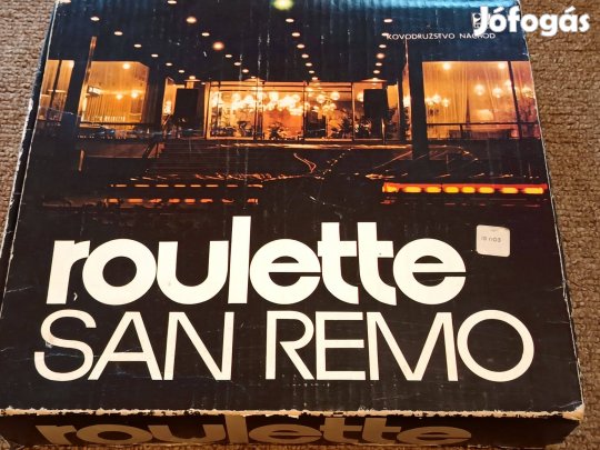 San remo roulette társasjáték