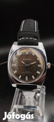 Sandoz swiss 17 köves svájci karóra új szíjjal,új plexi