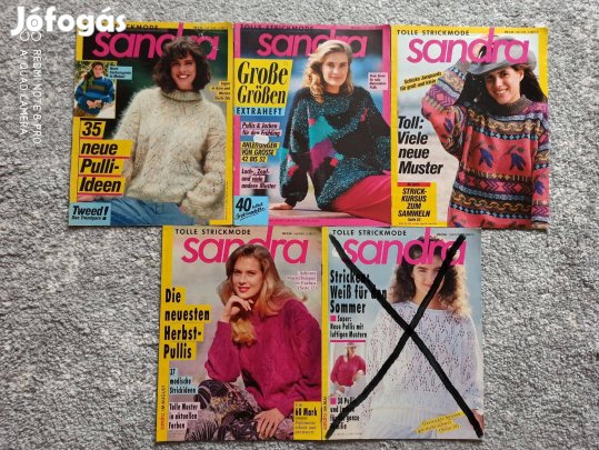 Sandra 4 db kötős újság