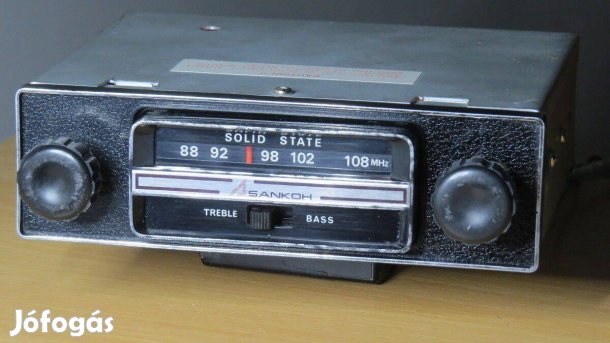 Sankoh régi retro veterán rádió autórádió