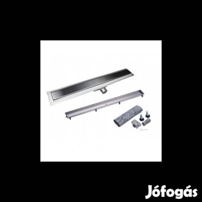 Sanotechnik Zuhanyfolyóka, 70CM, Króm, Szifonnal, 40 MM